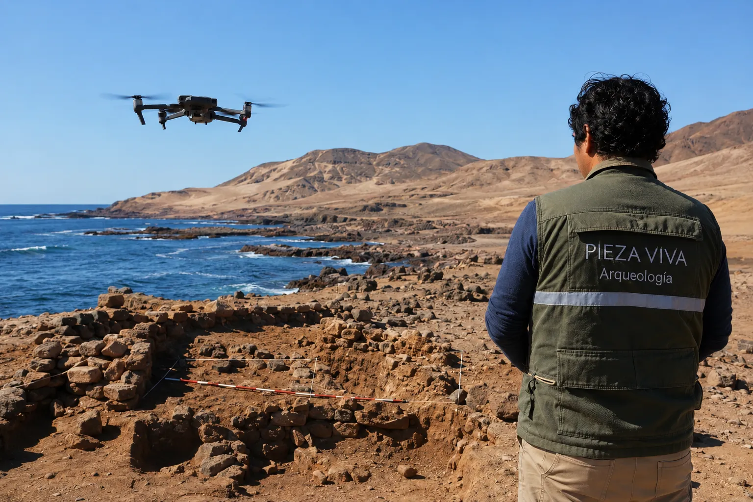 Dron utilizado para registro aéreo